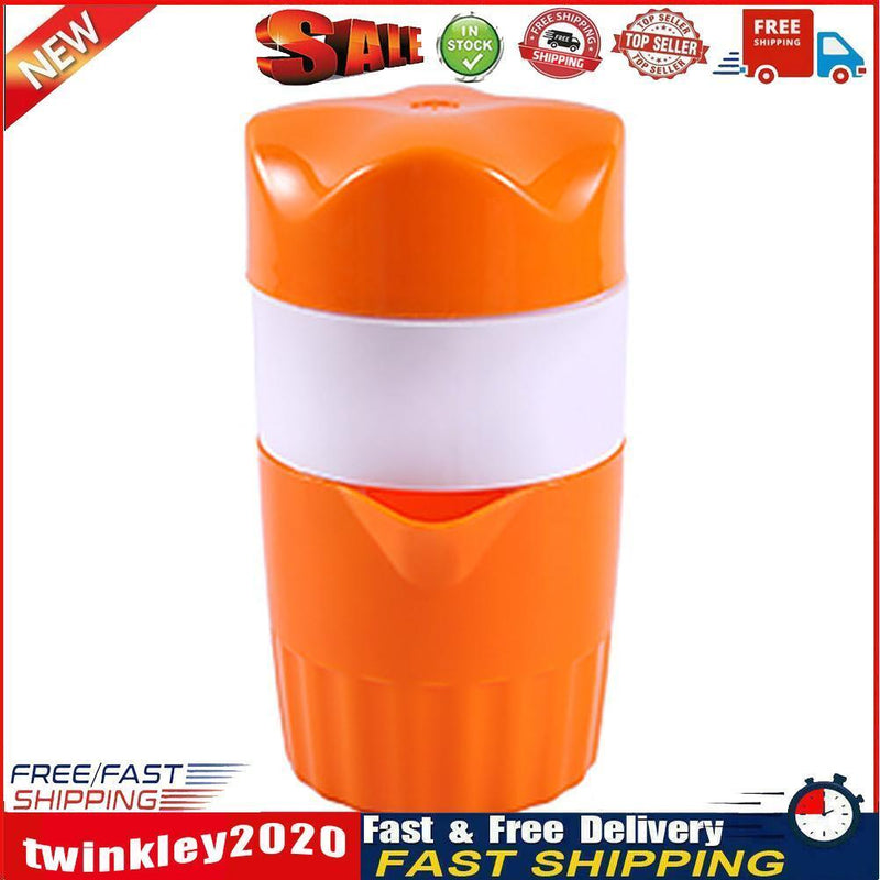 300ml Manual Lemon Juicer Orange Citrus Squeezer Fruit Coffee Cup (Orange) Newly