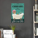 Bathing Dog Retro Metal Plate Tin Sign Plaque Poster Wall Art for Bar (2) Newly