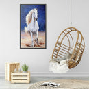 5D DIY Diamond Painting Kits White Horse Full Round Drill Wall Decor Art Cr
