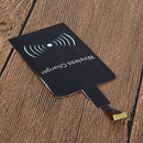 Black Qi Wireless Charger Pad Receiver + USB Cable Charge