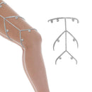 Full Rhinestone Multi-layer Water Drops Sexy Thigh Chain Leg Body Jewelry D6K1
