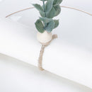 Eucalyptus Napkin Rings Handmade Wooden Beads Napkin Holders Faux Greenery