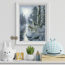 5D DIY Diamond Painting Kits Full Round Drill Timberwolves Mosaic Wall Pictur