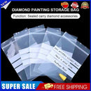 100pcs Writable Dense Ziplock Bag Sealed to Protect Thick Diamond Painting