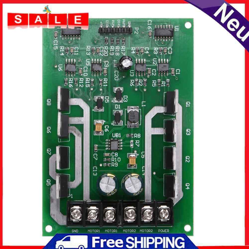 Dual Motor Driver Module Board H-Bridge DC MOSFET IRF3205 3-36V 10A Peak30A