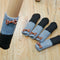 4pcs Cute Table Chair Leg Cover Foot Sock Floor Protectors (Gray+Black)