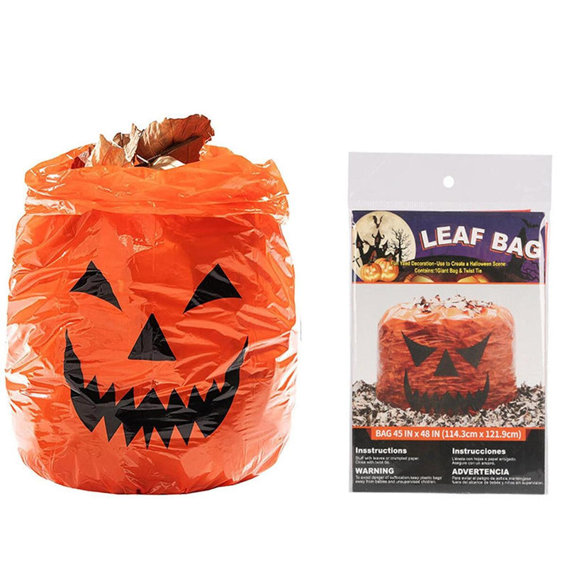 Halloween-Kürbisbeutel-Rasendekorationen im Freien, große Kürbisblattbeutel.