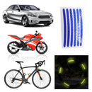24pcs Wheel Hub Stickers Reflective Tire Rim Tape Strips for Bike Motorcycle Car