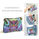 DIY Special Shaped Diamond Painting Chain Clutch Leather Shoulder Messenger Bag