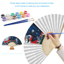 DIY Oil Paint By Numbers Santa Animal Fan Canvas Artwork Living Room Hand Pai