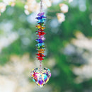 Crystal Love Light Catcher- Hanging Pendant Valentines Day Gifts (Colorful)