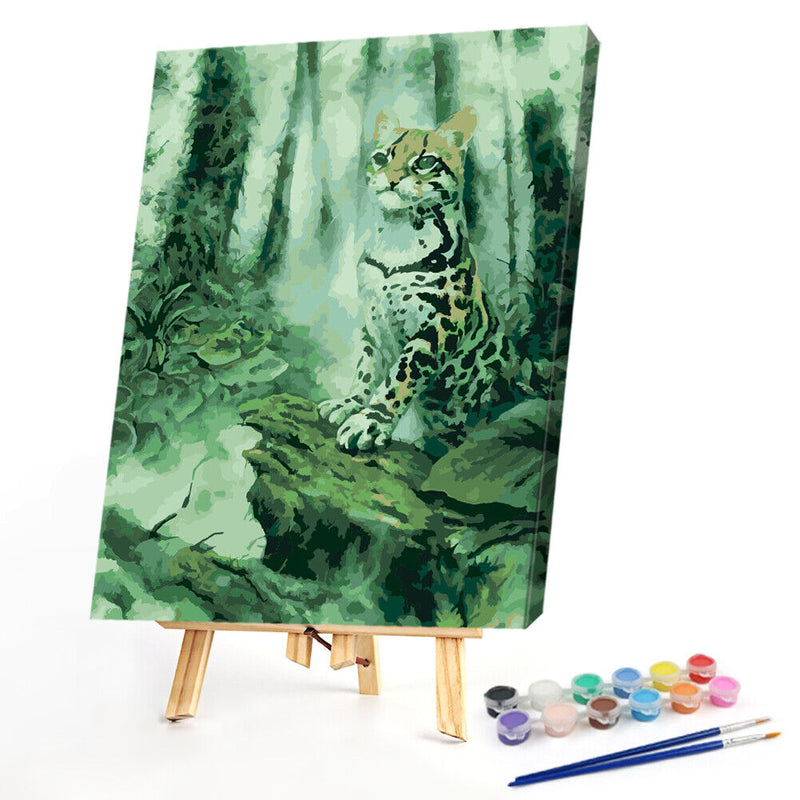 Cats Oil Paint By Numbers DIY Handpainted on Canvas Wall Art Picture Home Cra