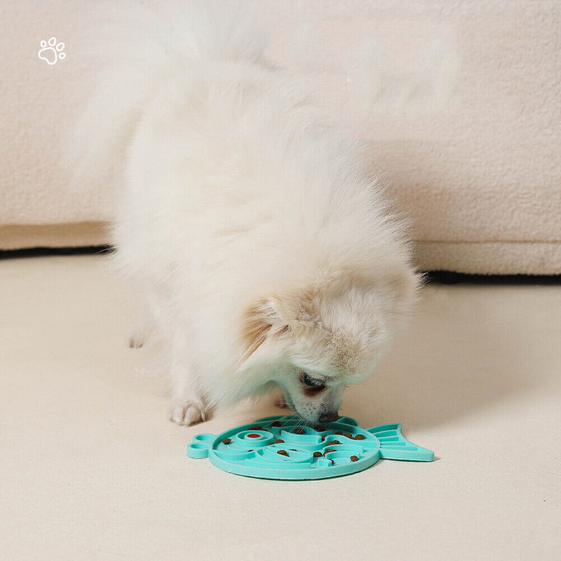 Silicone Dog Feeding Lick Mat Cat Feeder Licking Pad Slow Feeder Bowls for Pets