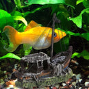 Simulation Boats Underwater Plants Ship Fish Tank Ornaments Aquarium Landscaping