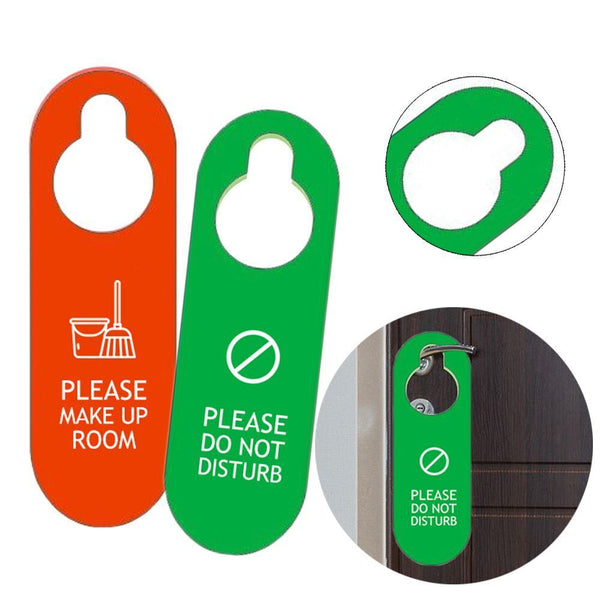 Door Hanger Tags Door Knobs Hanger Pendant Cleaning Label Do Not Disturb Signs