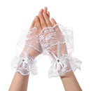 Bowknot Rhinestone Bracelets Wrist Cuffs Sunscreen Gloves Fingerless Gloves