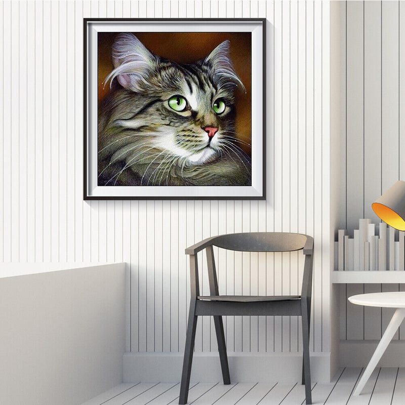 40x40cm Cat Dogs Canvas Painted Oil Paint By Numbers Wall Modern Bedroom Decor