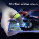 Gaming Finger Sleeve for PUBG Game Controller Fingertips (Black+Yellow) Newly