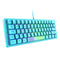 K61 RGB Wired Keyboard 60 Percent 62 Keys Ergonomic Gaming Keyboard (Blue)