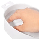 Nail Art Hand Wash Remover Soak Plastic Bowl Nail Bath Manicure Tool(White)