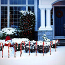 Solar Candy Cane Lights Waterproof Xmas Pathway Marker Lights with Stars