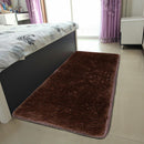 3pcs Fluffy Rugs Anti Slip Doormat Carpet Floor Mat(Coffee)