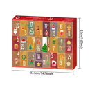 24Pcs Brooch Christmas Button Pin Christmas Advent Calendar Party Favors