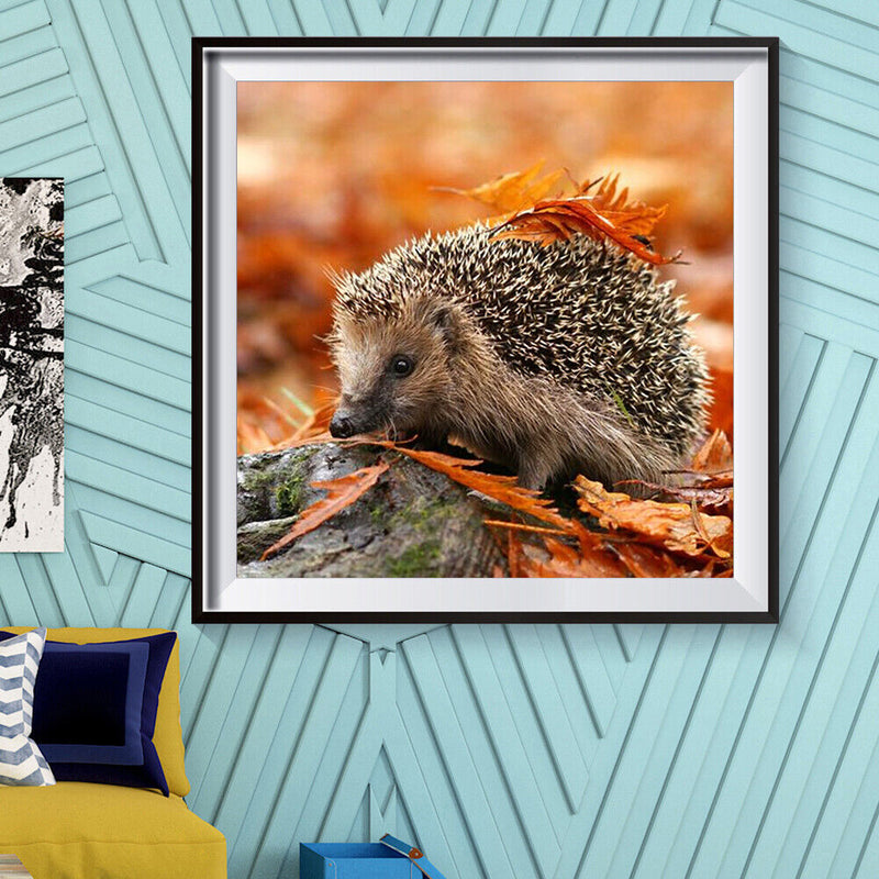 5D DIY Full Round Drill Diamond Painting Hedgehog Embroidery Craft Needlework