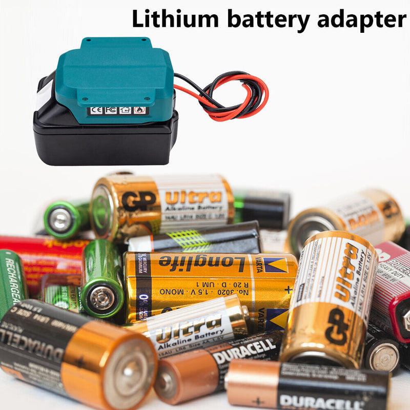 Battery Adapter for Makita 18V Lithium Battery Power Connector Converter Dock