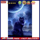 Diamond Painting 5D Moon Black Cat DIY Full Round Drill Decoration Handwork