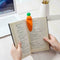Silicone School Supplies Office Stationery Carrot Bookmark Mark Stereo s R9V7