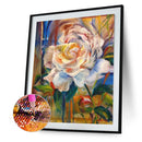 DIY Mosaic Rhinestone Drawing Blooming Flowers Full Drill Diamond Painting De