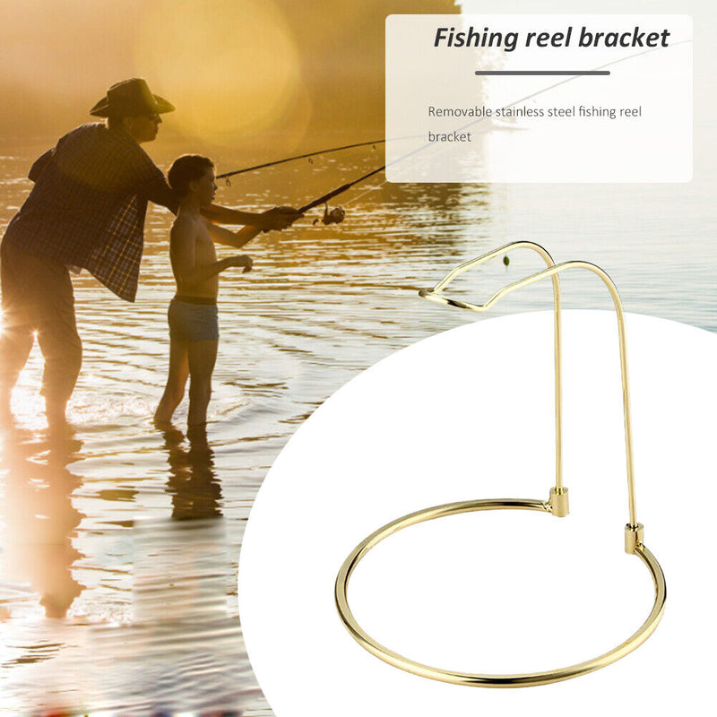 Stainless Steel Fishing Wheel Stand Rack Detachable Wheel Storage Stand Bracket