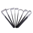 8PCS Stainless Steel Ceramic Clay Sculpture Wax/Rubber Handle DIY Ceramic Carving