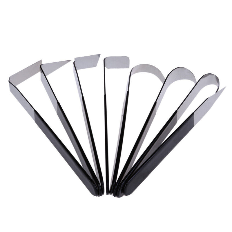 8PCS Stainless Steel Ceramic Clay Sculpture Wax/Rubber Handle DIY Ceramic Carving