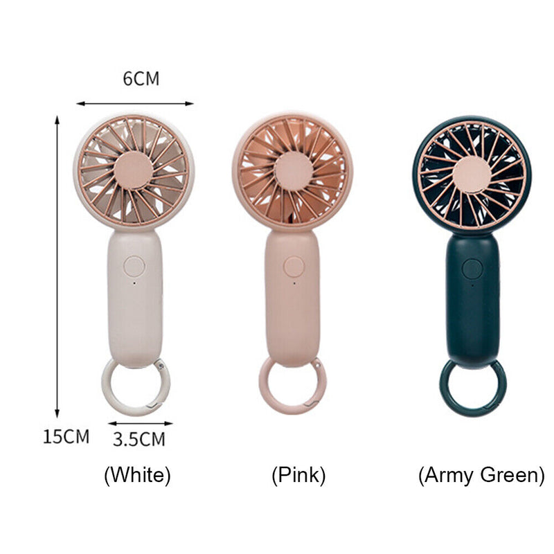 Mini Handheld Air Cooler Fan USB Charging Portable Cooling Small Sport Mute Fans