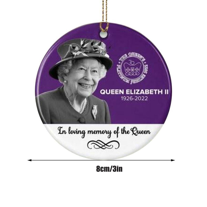 Königin Elizabeth II. Acryl-Ornament, Platin-Jubiläums-Gedenkfeier, Denkmal.