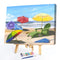 Beach Parasol Oil Paint By Numbers Kits DIY Handpainted on Canvas Wall Art