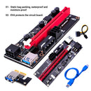 PCI-E Riser Card PCI Express 1X to 16X Extender Adapter 4Pin 6Pin Power Newly