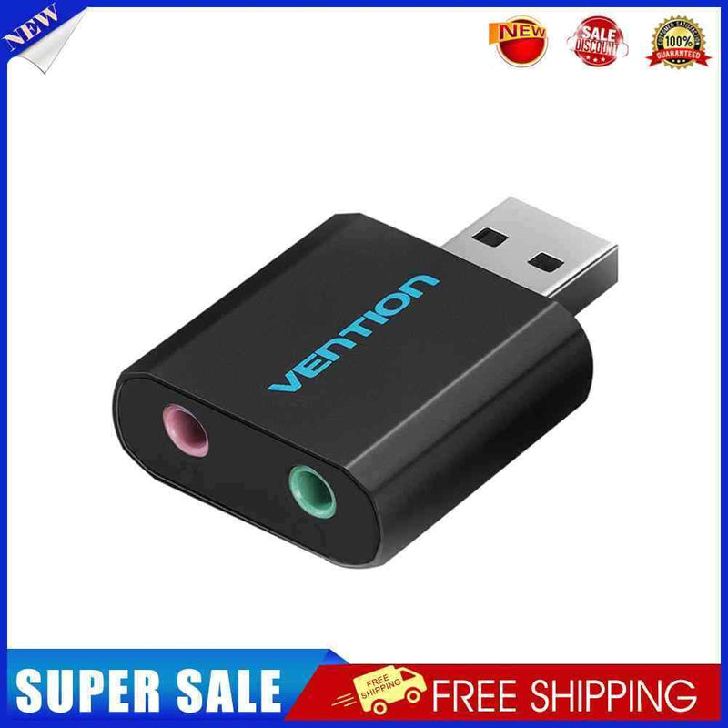 Vention Sound Card USB to 3.5mm Jack Female Headphone External Audio Card