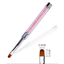 Nail Art Pen Rhinestone Acrylic Handle UV Gel Nail Polish Manicure Brush