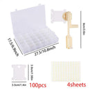 Needlework Floss Winder Sewing Tools Embroidery Organizer Box Plastic Storage