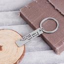 Fashion Men Letter Print Pendant Keychain Stainless Steel Key Ring (D1232)