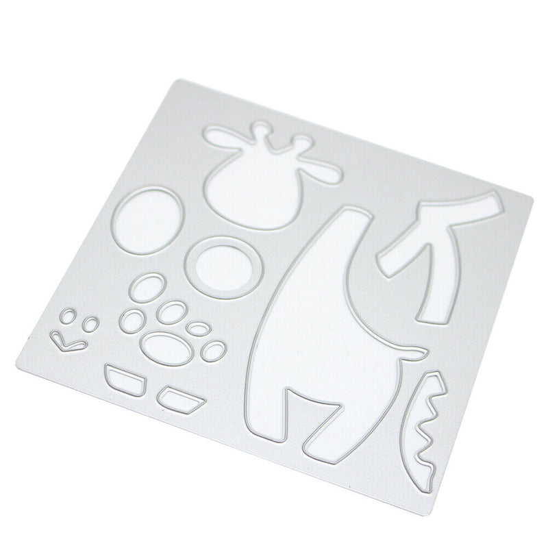 Jigsaw Puzzle Giraffe Deer DIY Cutting Dies Metal Stencils Scrapbook - 134141