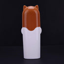 Cartoon Toothbrush Box Toothbrush Case Holder Travel Portable Cover(Brown)