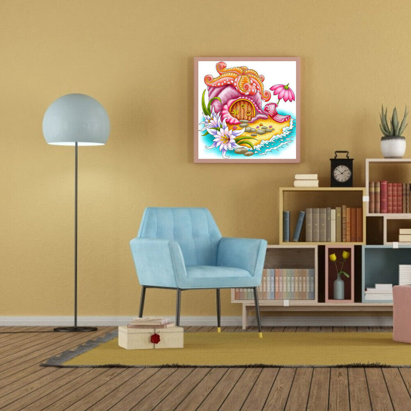 Diamond Painting Partial Special Starfish conch cottages Picture of Rhines