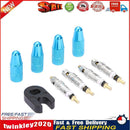 4pcs Presta Valve Stem Caps+ 4pcs Valve Cores+ Wrench Tool Kit (Green) Newly
