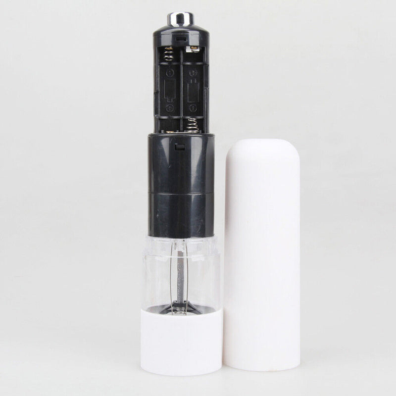 ABS Electric Pepper Salt Spice Mill Grinder Seasoning Grinding Tool (White)