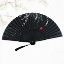 Chinese Style Silk Folding Fan Party Ornaments Dance Hand Fans (Style 3)