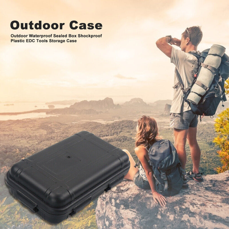 Outdoor Waterproof Sealed Box Shockproof EDC Tools Storage Container Case Holder